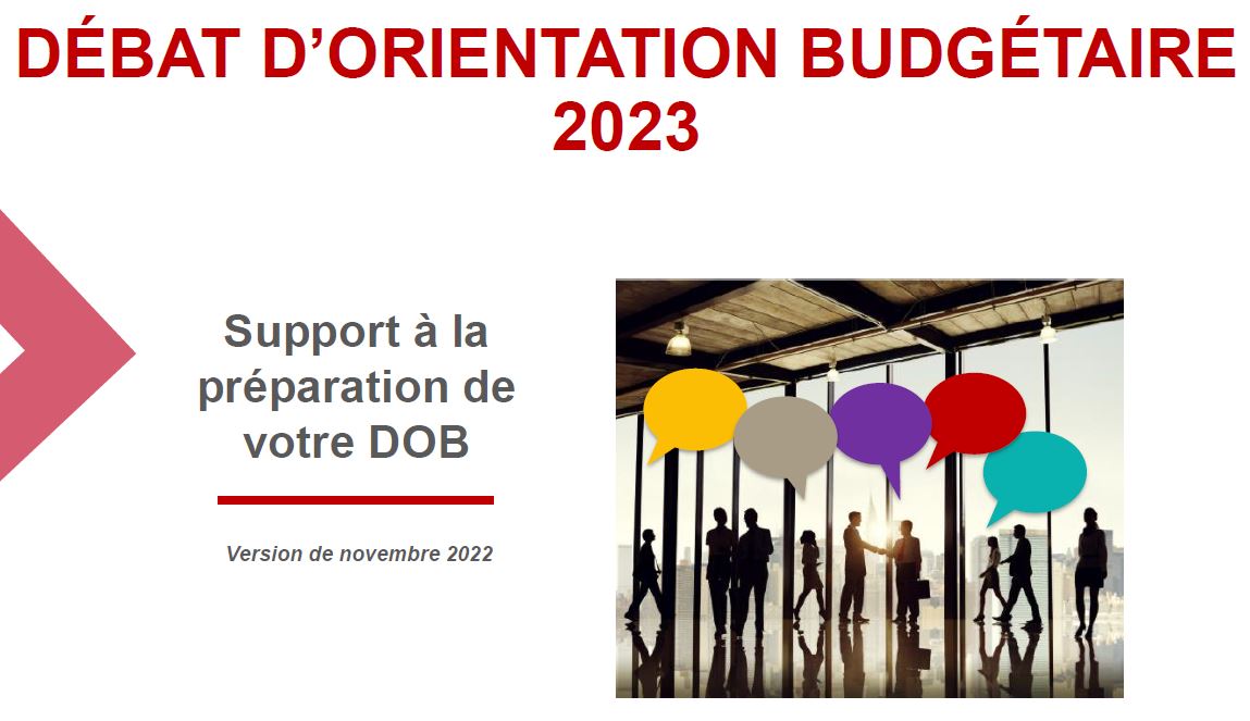 Débat d’orientation budgétaire 2023