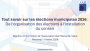 Diapo - de l'organisation des élections à l'installation du conseil 